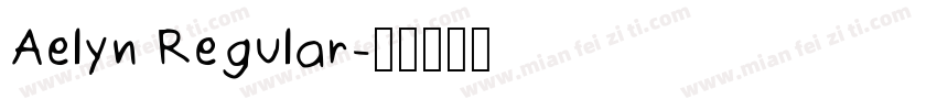 Aelyn Regular字体转换
